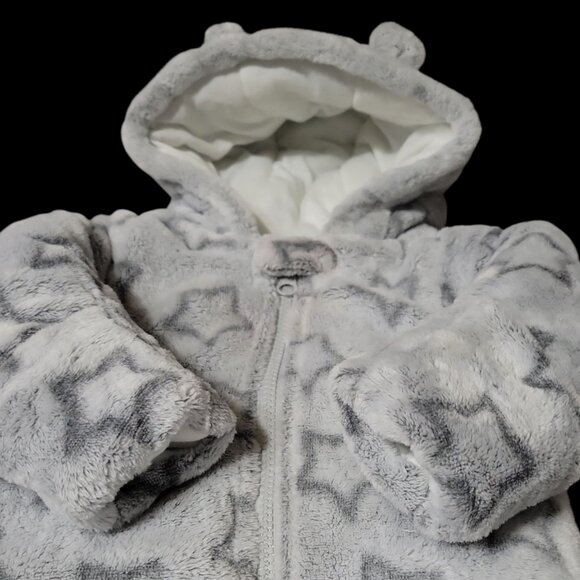 Wonder Nation Infant Hooded Snowsuit With Mitten Cuffs 3-6 Months - Picture 2 of 5